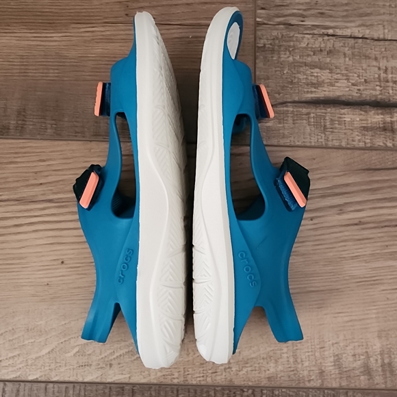 Crocs Swiftwater Expedition Strap Sandals Women Size 7 Adjustable Teal Orange - Picture 7 of 10